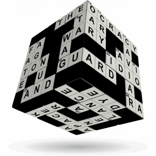 V-CUBE 3x3 versenykocka, Keresztrejtvény