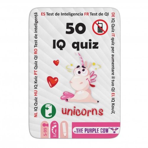 PC 50 IQ kvíz: unikornisok - foglalkoztató kártyák