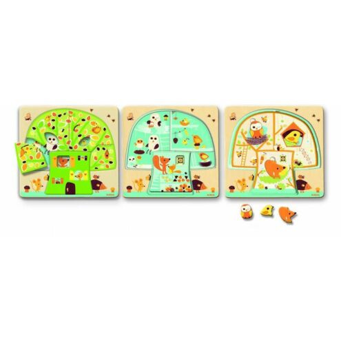 3 layers puzzle - Tree house - Háromrétegű puzzle