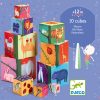 Toronyépítő kocka - természet, állat -  10 nature & animal blocks - Djeco