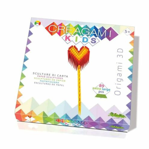 Creagami Kids-3D origami készlet, Szív - Creagami