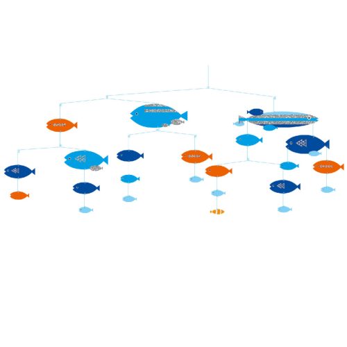 Fishes in harmony függődísz - Djeco