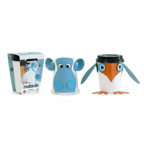 Csészefigurák - Makedo Cup Critters - viziló és pingvin