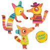 Róka család - Képalkotás jancsi szöggel és festéssel - The fox family - DJ09897