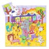 Hippi busz - Formadobozos puzzle 16 db - The rainbow bus - DJ07272