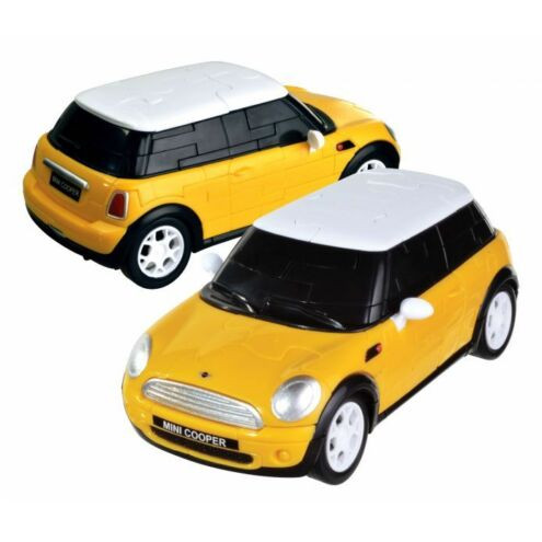 Mini Cooper - sárga - 3D Puzzle