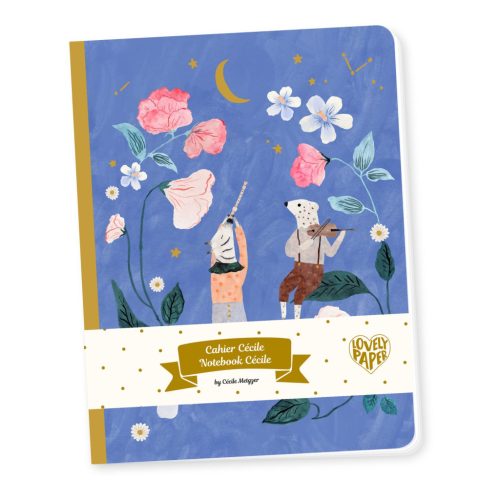 Virágos jegyzetfüzet - A/5-ös - Cecile Notebook - DD03568