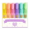 Szövegkiemelő mini szett - 6 db pasztel szín - 6 mini pastel highlighters - DD03754