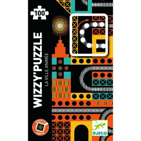 Nyüzsgő város - Optikai puzzle 100 db-os - The lively city - DJ07032