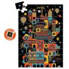 Nyüzsgő város - Optikai puzzle 100 db-os - The lively city - DJ07032