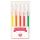Viasz kréta/toll készlet - 5 db neon színben - 5 fluorescent wax crayons - DD03791