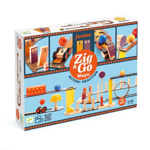 Gurul és borul junior - Építőjáték 43 db Varázslat - Zig & Go Junior - Magic - DJ05649