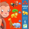 Maki és legjobb barátai 4,6,9 db-os óriás puzzle - Marmoset&friends - Djeco