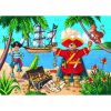 A kalózok csodálatos kincsei, 36 db-os formadobozos puzzle - The pirate and his treasure - 36pc
