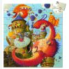 Valliant és a sárkány harca, 54 db-os formadobozos puzzle - Walliant and the dragon - 54 pcs - 