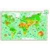 A föld térképe, 200 db-os megfigyelő puzzle - Around the world + booklet - Djeco