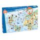 A föld gyönyörű állatai, 100 db-os megfigyelő puzzle - World's animals + booklet - 100 pcs - Djeco