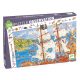 Kalózok fertegetes csatája, 100 db-os, megfigyelő puzzle - Pirates - 100 pcs - Djeco