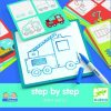 Járművek és munkagépek lépései - Step by step - Arthur and Co - Djeco