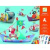 Hajó flotta - Origami - Floating boats - Djeco