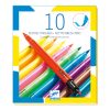 Ecsetfilc készlet 10 db-os - Kétoldalú filctoll - 10 felt brushes - Pop colours - Djeco