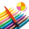Ecsetfilc készlet 10 db-os - Kétoldalú filctoll - 10 felt brushes - Pop colours - Djeco