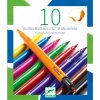 Ecsetfilc készlet 10 db-os klasszikus színek - Kétoldalú filctoll - 10 felt brushes - Classic - Djeco