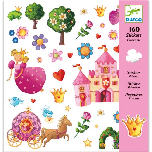 Hercegnős matrica gyűjtemény 160 db-os - Princess Marguerite - Djeco