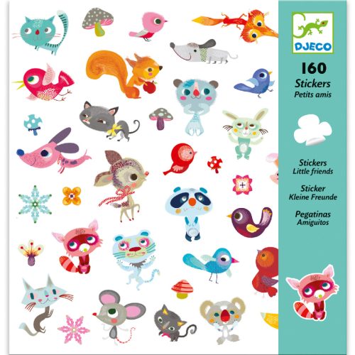 Kis barátok matrica gyűjtemény 160 db-os - Small friends - Djeco