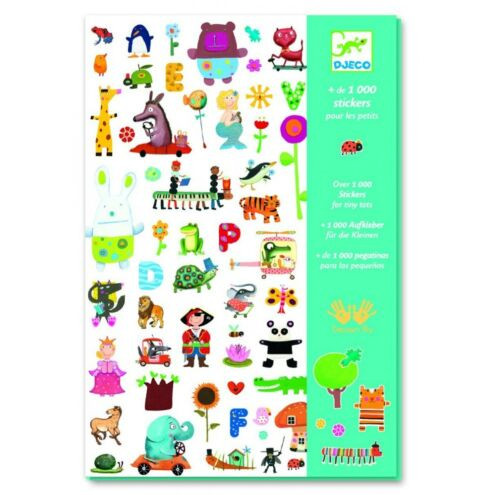 Matrica gyűjtemény 1000 db-os - 1000 stickers for little ones - Djeco