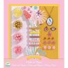 Mesebeli virágok és gyöngyök - Ékszerkészítő szett - Pearls and flowers - Djeco