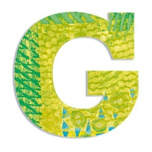 G - Pávás betű - G - Peacock letter - Djeco