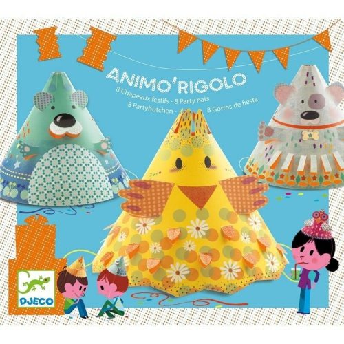 Állatos szülinapi kalap - Különböző állatokkal - Animo' Rigolo - Djeco