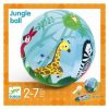 Dzsungel állatos textilhuzat lufira 23 cm - Textilhuzat - Jungle ball - Djeco