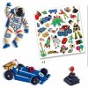 Retró játékok  - Domború matrica 30 db - Retro toys