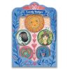 Hippi kitűzők - Gyermek ékszer - Lucky lovely badges