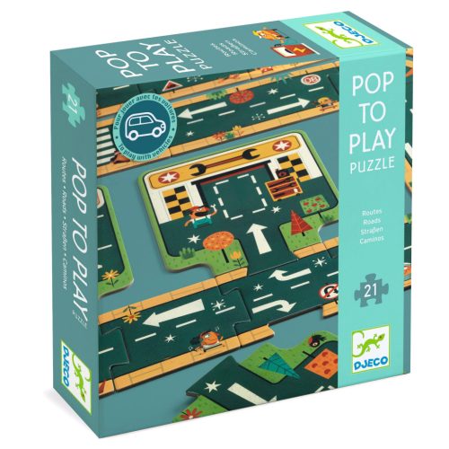 Autópálya - Óriás puzzle 21 db - Roads - DJ07162