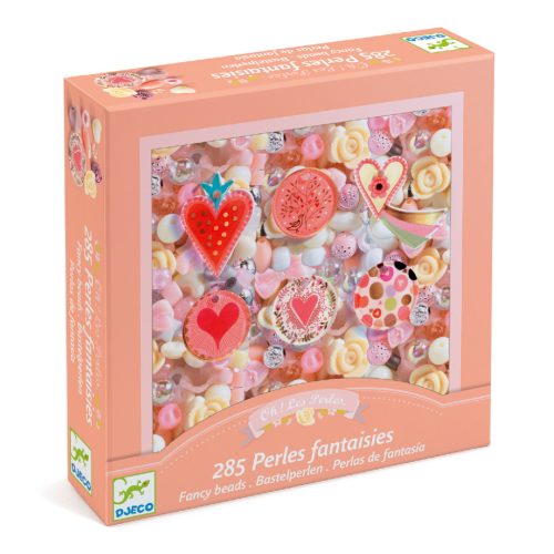 Virágok és szívecskék - ékszerkészítő - Hearts - Djeco - DJ09855