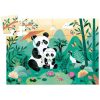 Leo a panda - Formadobozos puzzle 24 db- Leo - Djeco