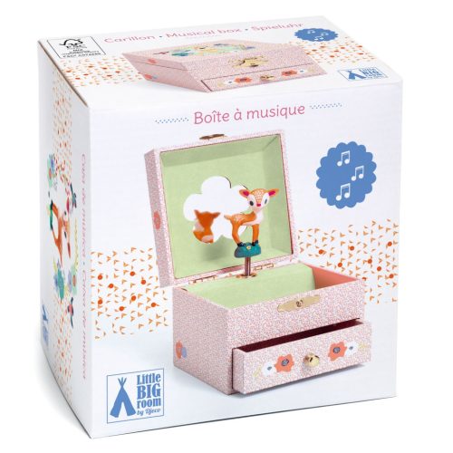 Őzikés  - Zenélő ékszerdoboz - Wood fawn - Djeco - DJ06086
