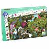 Játék a kertben megfigyelő puzzle 100 darabos - Garden play time - Djeco - DJ07512