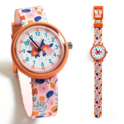 Virág mintás karóra - Gyermek karóra - Flowers - Djeco - DD00430