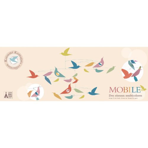 Színes madár csapat - Függődísz - Mobile Katsumi - Oiseaux color  - FSC MIX - Djeco - DD04375