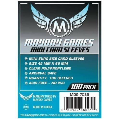 Premium Mini Euro kártyavédő Mayday kártyavédő -100 db - 45x68 mm - MDG-7035