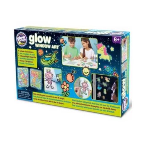 Brainstorm Foszforeszkáló üvegmatrica festék szett