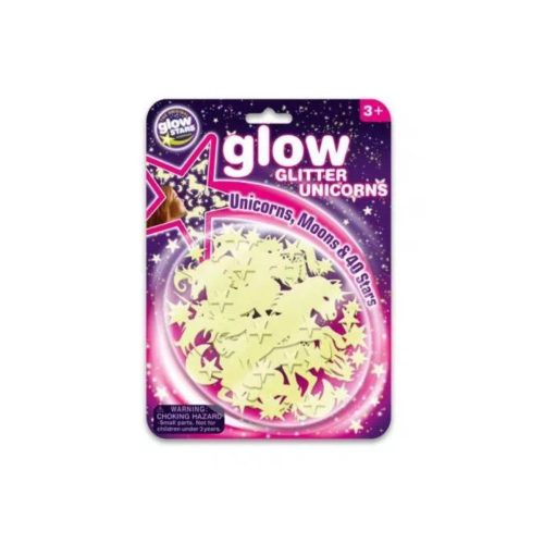 Világítós unikornis matrica