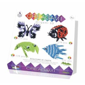   3D origami készlet, Alap készlet 4 modellel (kicsi) - Creagami