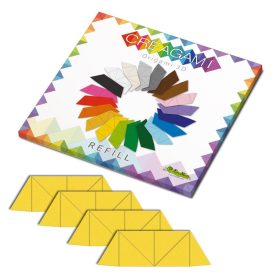  Creagami utántöltő , 3D origami készlethez, ragyogó sárga