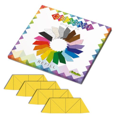 Creagami utántöltő , 3D origami készlethez, ragyogó sárga
