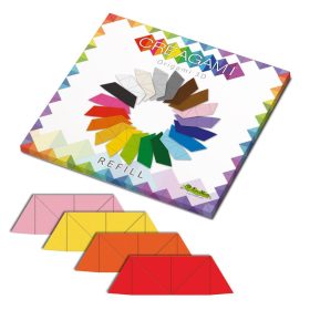   Creagami utántöltő , 3D origami készlethez, többszínű, almás pite